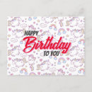 Search for unicorn party postcards Happy