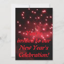 Search for fireworks invitations Red