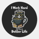 Search for life is better with cats stickers Cat lover