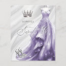 Search for purple and silver sweet 16 invitations Glitter