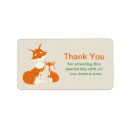 Search for red fox return address labels Baby shower