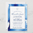 Search for blue and silver bar bat mitzvah invitations Masculine