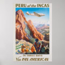 Search for peru vintage travel posters South america