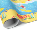 Search for surfing wrapping paper Happy birthday