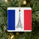 Search for french flag christmas tree decorations Eiffel tower