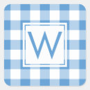 Search for blue white gingham stickers Pattern