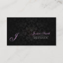 Search for damask monogram business cards Modern