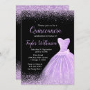 Search for light purple quinceanera invitations Dress