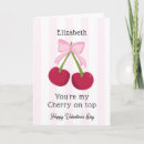 Search for cherry valentines day cards Coquette