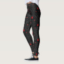 Search for black rose red leggings Vintage
