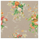 Search for vintage botanical fabric Orange