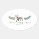Search for deer oval stickers Winter