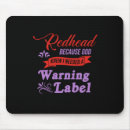 Search for red haired mouse mats Redhead