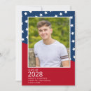 Search for red white and blue graduation invitations Military