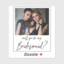 Search for bridesmaid proposal stickers Simple