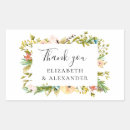 Search for rectangular wedding stickers Botanical