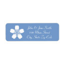 Search for periwinkle return address labels Cornflower