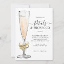 Search for petals and prosecco bridal shower invitations Gold