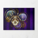 Search for steampunk gears cards Purple