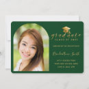 Search for green and gold graduation invitations Elegant