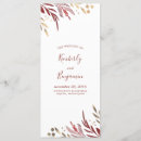 Search for red and gold wedding programmes Floral