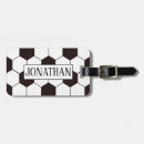 Search for kids football luggage tags Footballer