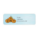 Search for pumpkin patch return address labels Halloween