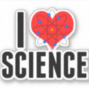 Search for science geek stickers I love science