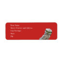 Search for blue owl return address labels Whimsical