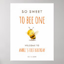 Search for bee first birthday posters Gender neutral