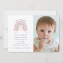 Search for rainbow 1st birthday invitations Purple