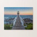 Search for maine lighthouse puzzles Rocky coastline