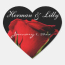 Search for long stemmed rose stickers Red