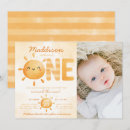Search for you are my sunshine birthday invitations Cute