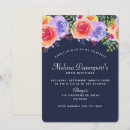 Search for navy blue and orange birthday invitations Watercolor