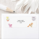 Search for farm animals return address labels Red