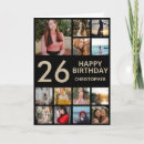 Search for 26th birthday cards Twenty sixth birthday