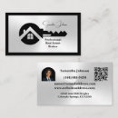 Search for black and silver business cards Realtor