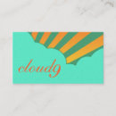 Search for cloud business cards Orange