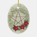 Search for pentagram christmas tree decorations Yule