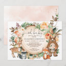 Search for peach baby shower invitations Woodland