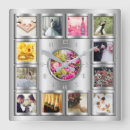 Search for wedding photo clocks Silver