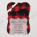 Search for buffalo plaid baby shower invitations Red