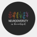 Search for adhd round stickers Neurodivergent