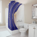 Search for navy blue gold shower curtains Monogrammed