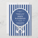 Search for anchor birthday invitations Navy blue