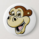 Search for cartoon monkey badges Illustration
