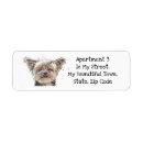 Search for funny dog return address labels Illustration