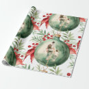 Search for father christmas wrap wrapping paper Watercolor