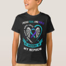 Search for purple and teal tshirts Awareness